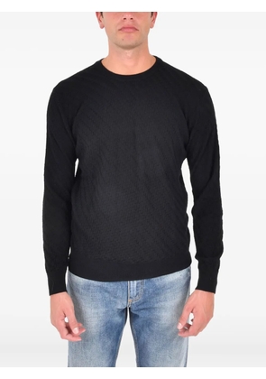 Low Brand crew-neck wool sweater - Black