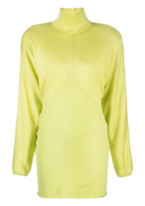 Philosophy Di Lorenzo Serafini draped-sleeve knitted dress - Green