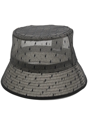 RED Valentino polka dot-print bucket hat - Black