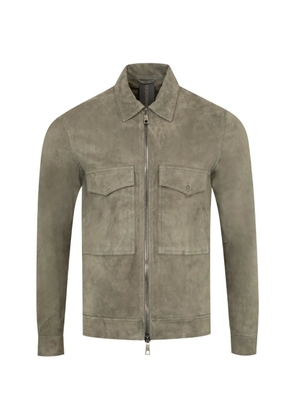Giorgio Brato zip-up leather jacket - Green