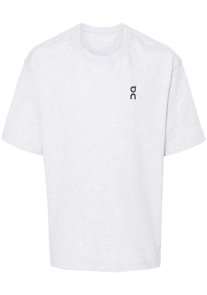 On monogram-print cotton T-shirt - Grey