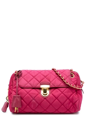 Prada Pre-Owned 2021-2025 Impuntu Tessuto Chain crossbody bag - Pink