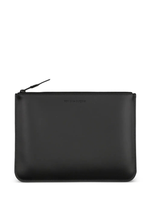 Comme Des Garçons Wallet zip leather wallet - Black