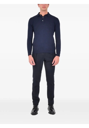 FRANZESE COLLECTION ribbed polo collar - Blue