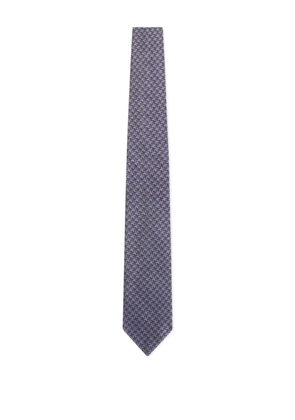 TOM FORD patterned silk tie - Blue