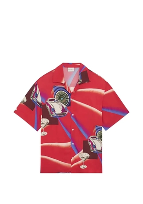 Drôle De Monsieur voiture-print shirt - Red
