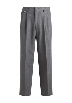 ETRO button pleated wool trousers - Grey