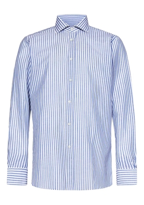 FRANZESE COLLECTION spread-collar striped shirt - Blue