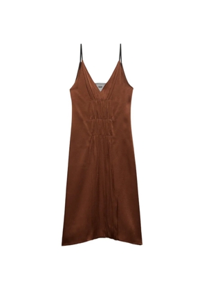Prada satin crepe dress - Brown