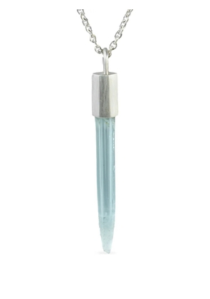 Parts of Four Talisman aquamarine Pendant necklace - Silver