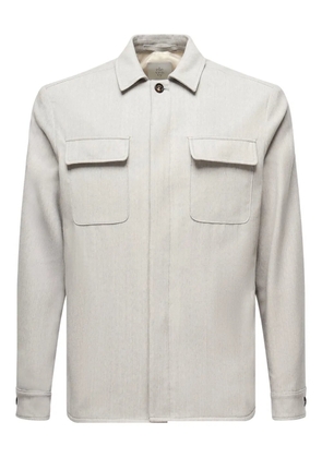 Eleventy double-pocket shirt jacket - Grey
