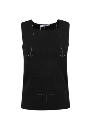 Max Mara square-neck tank top - Black