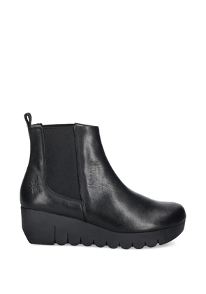 Fly London wedge-heel chelsea boots - Black