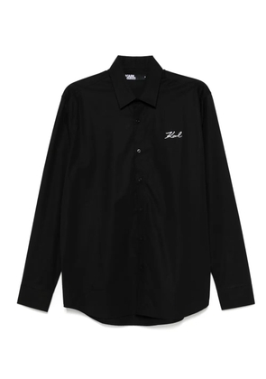 Karl Lagerfeld logo-print shirt - Black