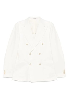 Tagliatore twill blazer - White