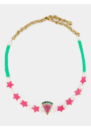 Shourouk Watermelon necklace - Pink