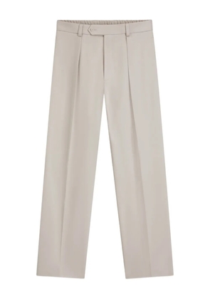 BOSS pleated cotton trousers - Neutrals