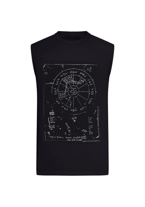 Rick Owens printed sleeveless tank top - Black