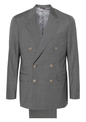 Canali double-breasted wool suit - Grey