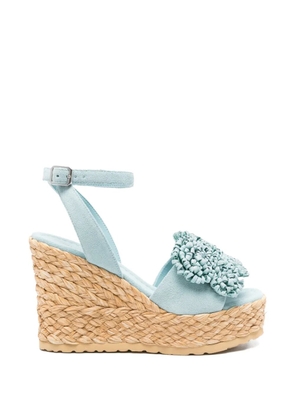 Paloma Barceló Elisa suede sandals - Blue