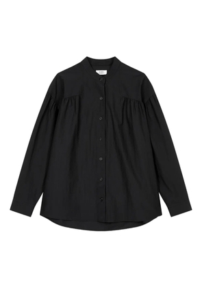 TOMBOY shirring-detail shirt - Black