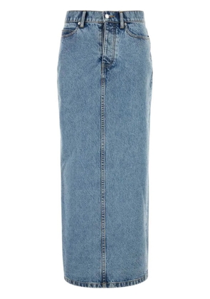 Alexander Wang embellished denim skirt - Blue
