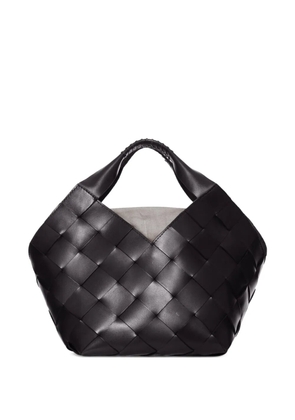 DRAGON DIFFUSION small braided-design tote bag - Black