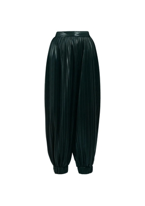 Rowen Rose pleated balloon trousers - Green