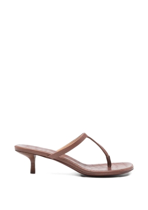 Marsèll thong crocodile-effect sandals - Brown