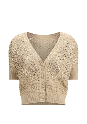 Ermanno Scervino short-sleeve cardigan - Neutrals
