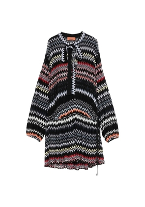 Missoni chevron-pattern mini dress - Black