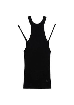 MSGM cut-out ribbed tank top - Black