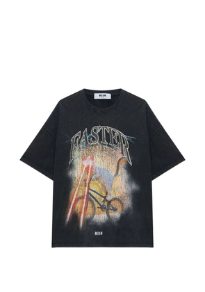 MSGM graphic-print T-shirt - Black