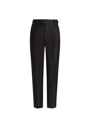 Dolce & Gabbana pinstripe wool trousers - Black