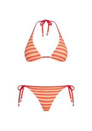 Seafolly striped longline bikini - Yellow
