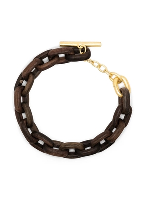 Parts of Four Toggle Chain bracelet - Brown