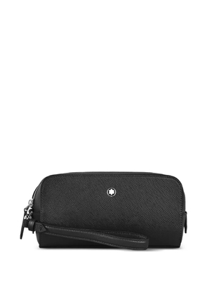 Montblanc embossed ring leather shoulder bag - Black