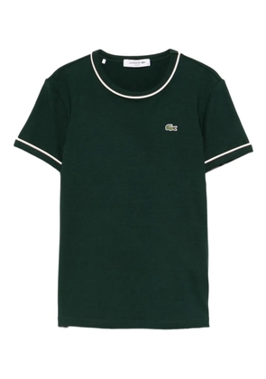 Lacoste contrast-trim T-shirt - Green