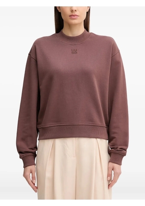 HUGO embroidered-logo sweatshirt - Pink