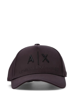 Armani Exchange logo-detail baseball hat - Purple