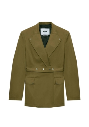 MSGM buttoned belted jacket - Green