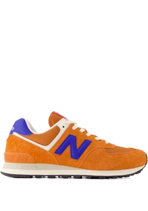 New Balance 574 suede logo sneakers - Orange