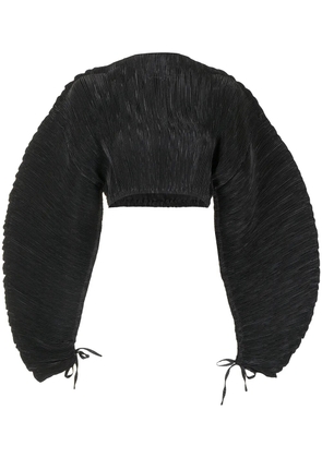 Cult Gaia Mala plissé top - Black