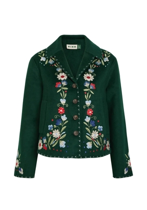 Rixo Jude floral-embroidered jacket - Green