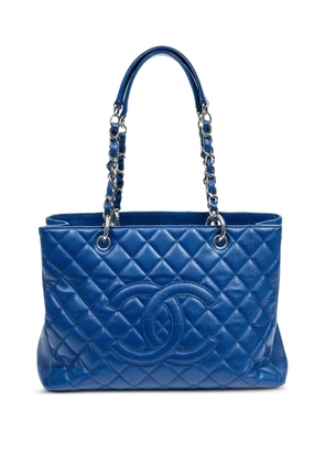 CHANEL Pre-Owned Grand Shopping caviar-leather shoulder bag - Blue