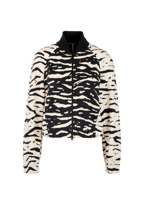 MARCCAIN zebra-print zip jacket - Black