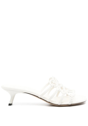 LOEWE 50mm Petal Anagram mules - White