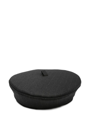 Ruslan Baginskiy pinstriped beret - Black