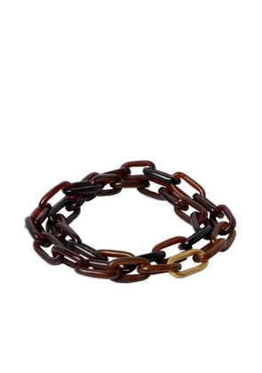 Parts of Four chain necklace - Black