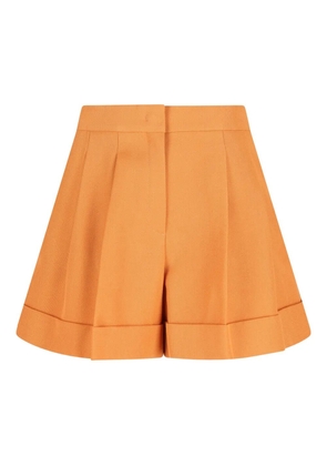 FENDI double-pleat tailored shorts - Orange